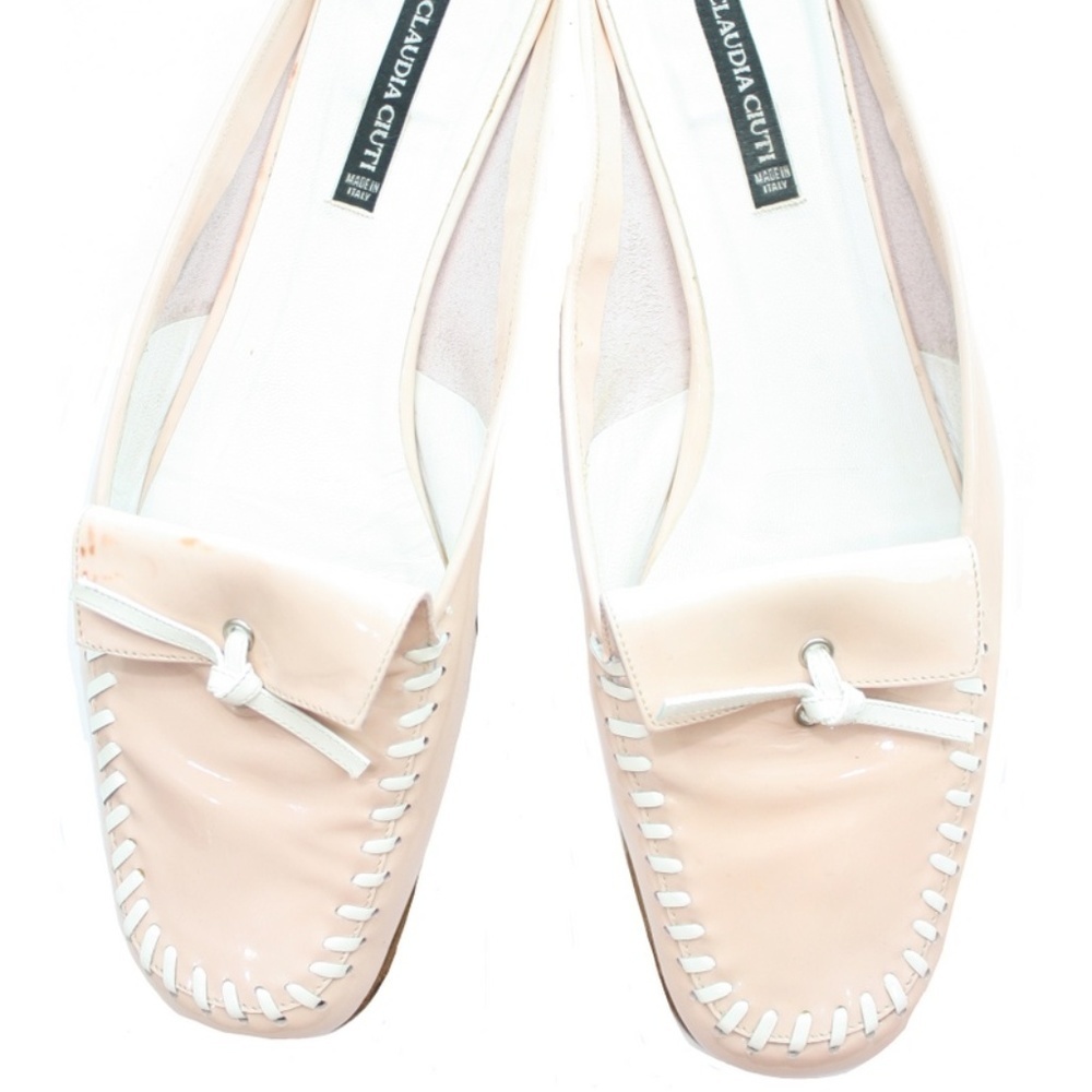 CLAUDIA CIUTI ITALY PATENT LEATHER FLATS SIZE 10